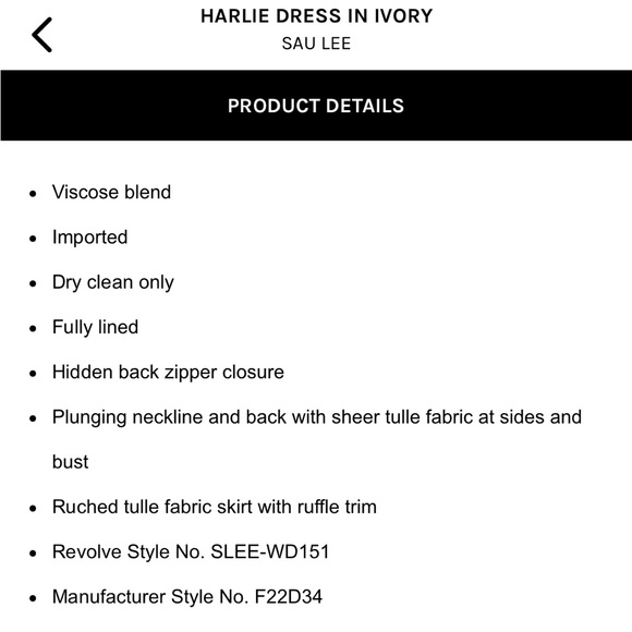 SAU LEE Harlie Dress - Picture 3 of 3